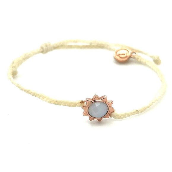 Pura Vida Rose Gold Sun Charm Bracelet - Picture 1 of 4
